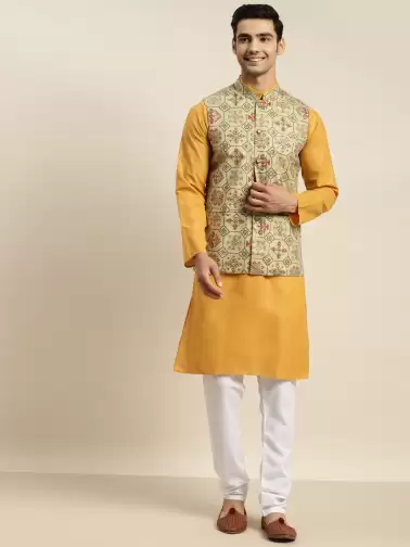 Men Kurta with Churidar - image 2