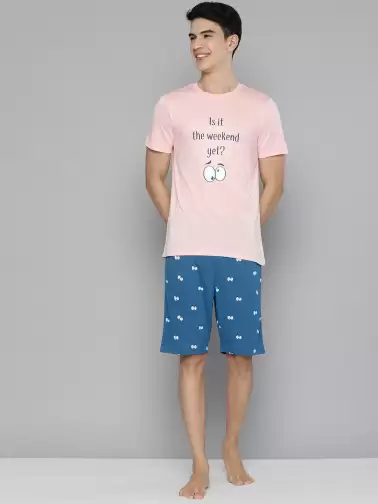 Men Eyes Printed Lounge Wear - image 2