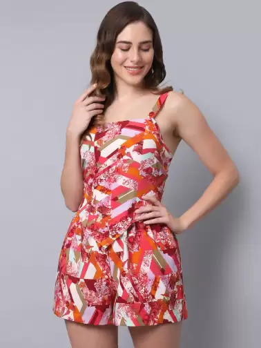 Women Printed Swim Dress - image 2