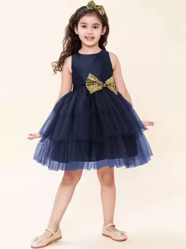 Embellished Net Dress - image 2