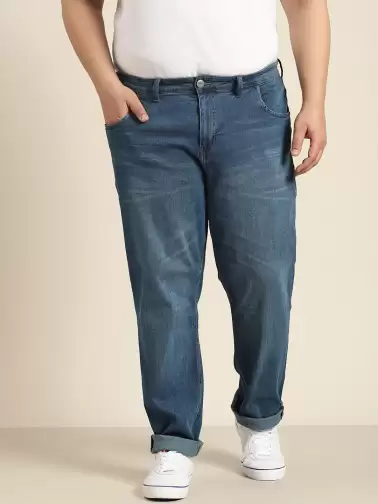 Men Plus Size Slim Fit Jeans - image 2