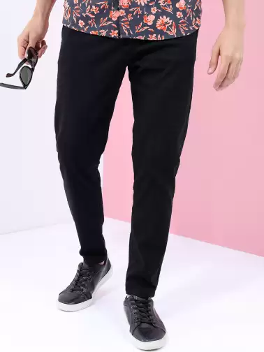 Men Tapered Fit Trousers - image 2