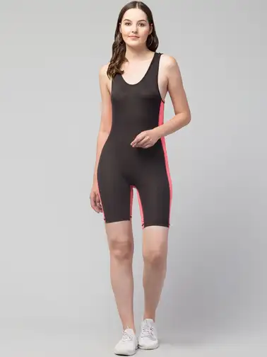 Women Solid Legsuit - image 2