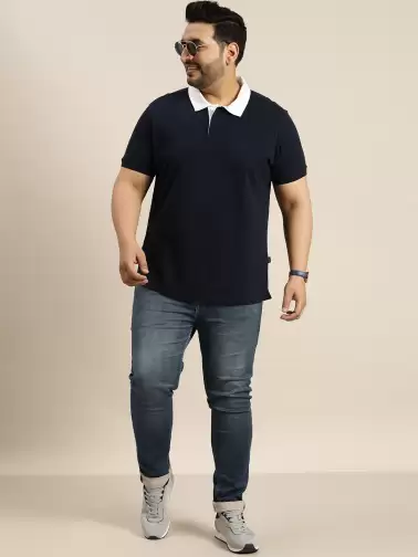 Plus Size Polo Collar T-shirt - image 2