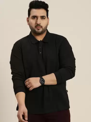 Plus Size Polo Collar T-shirt - image 2