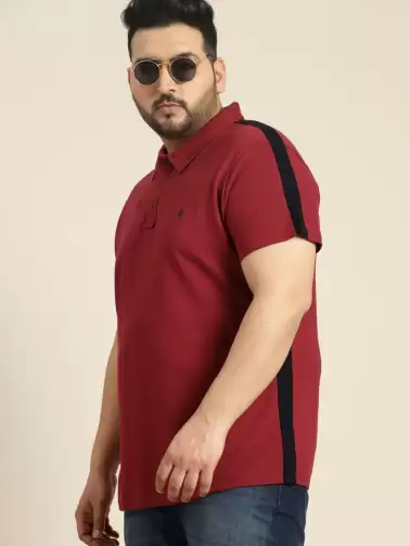 Plus Size Polo Collar T-shirt - image 2