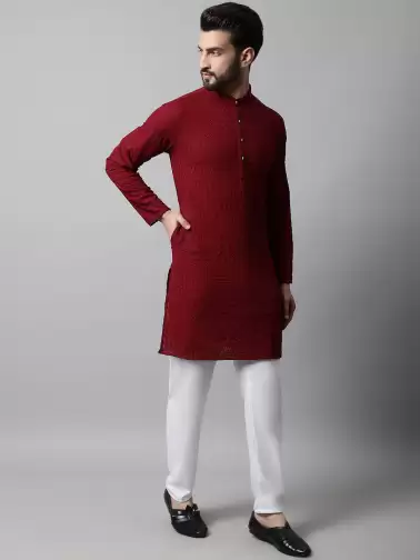Men Pure Cotton Kurta Set - image 2