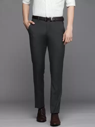Men Slim Fit Formal Trousers - image 2