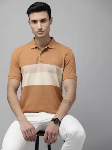 Men Polo Collar T-shirt - image 2