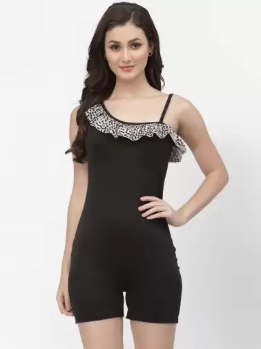 Women One Shoulder Pantsuit - image 2