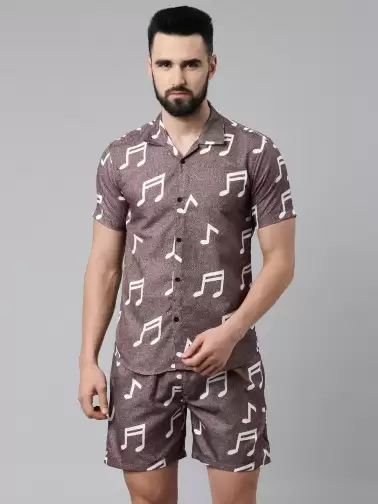 Men Printed Night suit - image 2