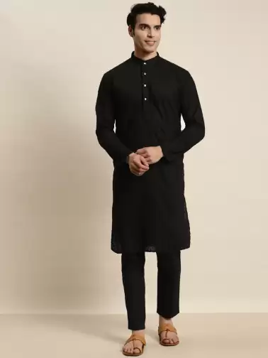 Men Ethnic Motifs Embroidered Kurta - image 2
