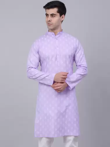 Men Printed Cotton Kurta - image 2