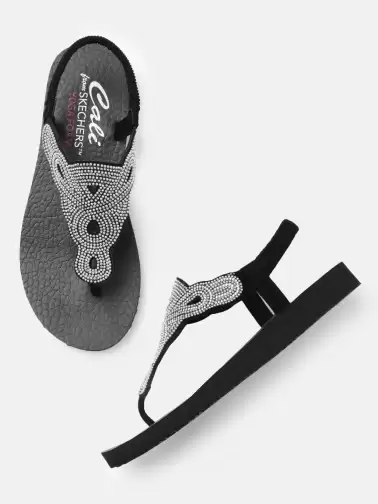 Women Embellished TStrap Flats - image 2