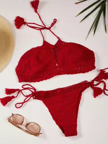 Women Pure Cotton Swim Bikini Set - image 2