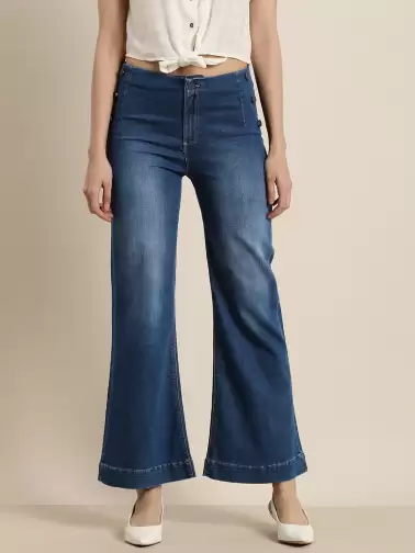 Women Wide Leg Jeans - image 2