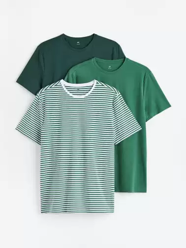 Men 3-Pack Slim Fit T-Shirts - image 2