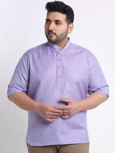 Men Plus size Cotton Kurta - image 2