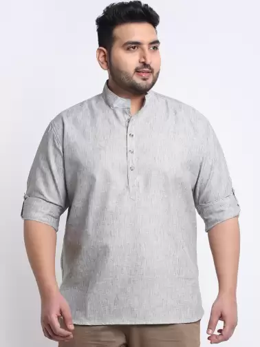 Men Plus size Cotton Kurta - image 2