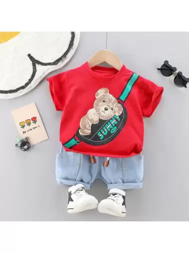 Boys T-shirt with Shorts - image 2