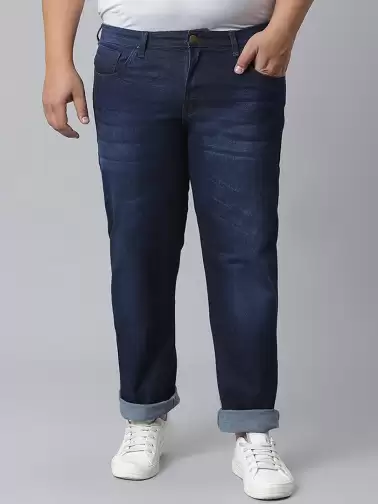 Plus Size Men Cotton Jeans - image 2