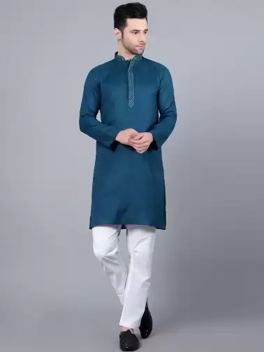 Men Kurta with Pyjamas - image 2
