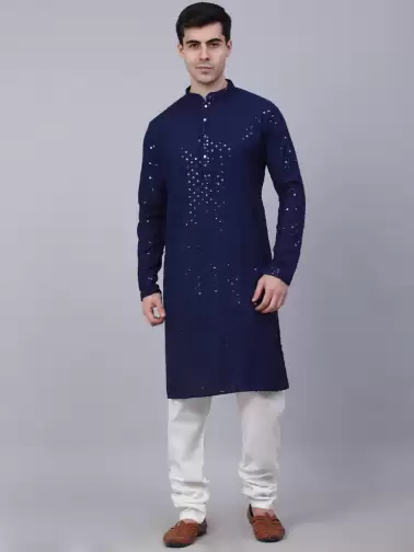 Men Pure Cotton Kurta Sets - image 2