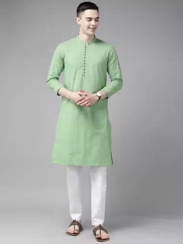 Men Embroidered Kurta with Pyjamas - image 2