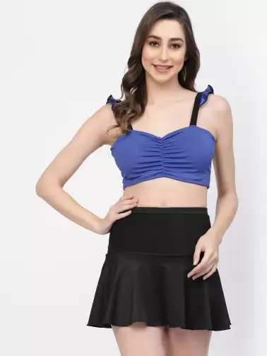 Women Padded Skirtini Swimwear - image 2