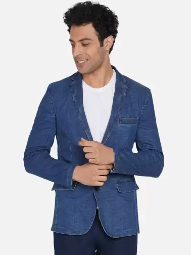 Men Single-Breasted Blazer - image 2