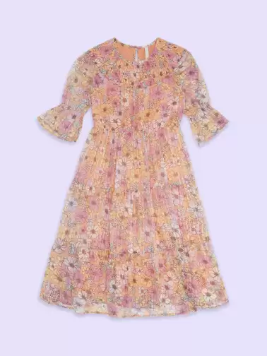 Bell Sleeves Floral Dress - image 2