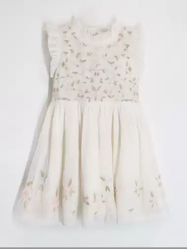 Girls Cotton Fit & Flare Dress - image 2
