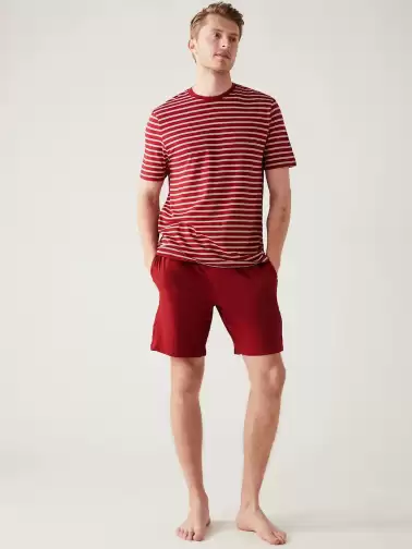 Men Striped Night suit - image 2