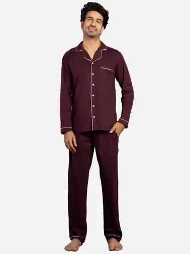 Men Pure Cotton Night suit - image 2