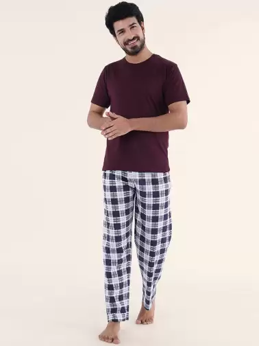 Men Pure Cotton Night suit - image 2