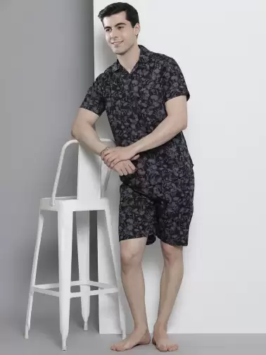Men Printed Night suit - image 2