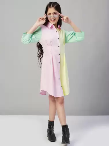 Puffed Sleeve Cotton Dress - image 2