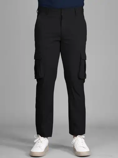 Men Cotton Cargo Trousers - image 2