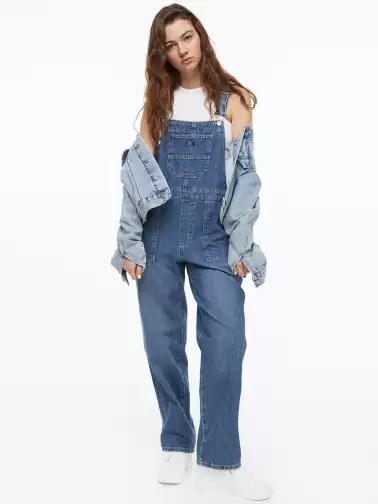 Women Denim Dungarees - image 2