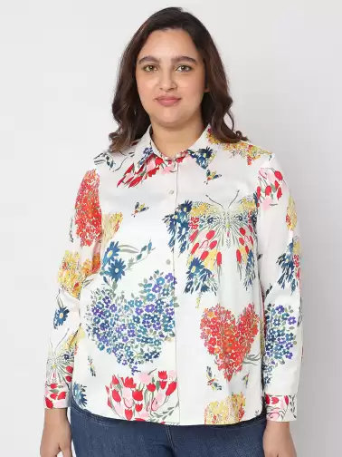 Women Floral Printed Shirt - image 2