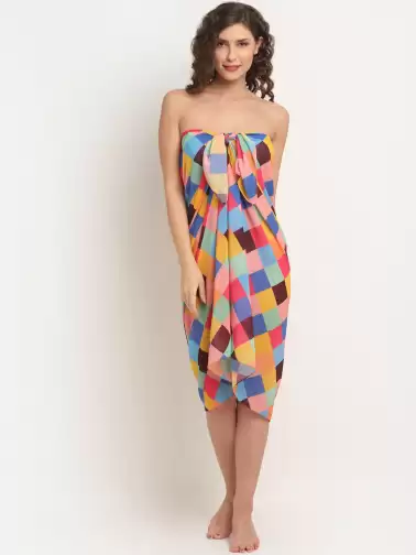 Women Printed Cover Up Sarong - image 2