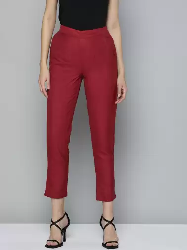Women Straight Fit Trousers - image 2