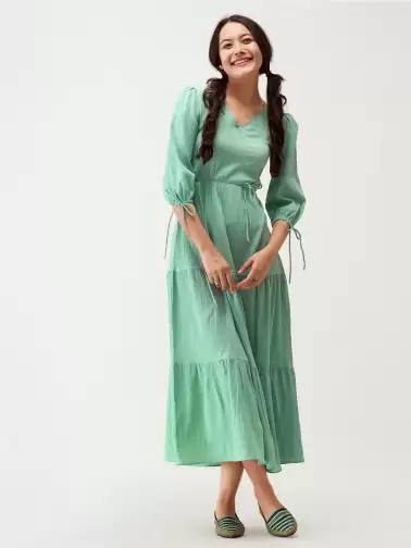 Fit and Flare Midi Dress - image 2