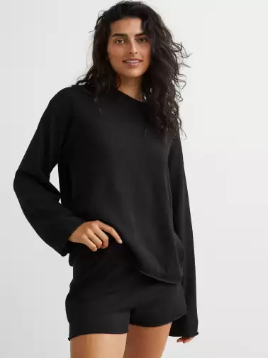 Women Fine-Knit Shorts - image 2