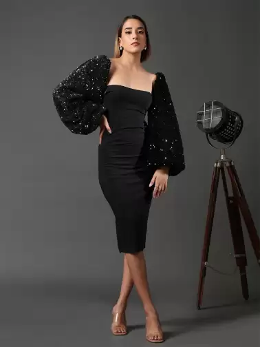 Women Full Sequined Sleeves - image 2