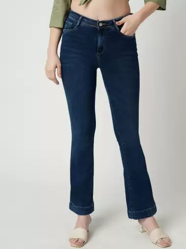 Women Flared High-Rise Jeans - image 2