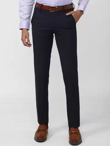 Men Slim Fit Formal Trousers - image 2