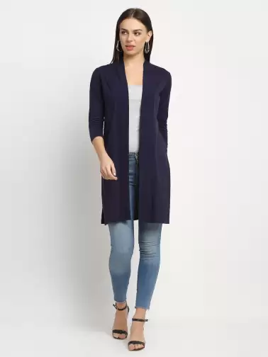 Women Cotton Longline Shrug - image 2