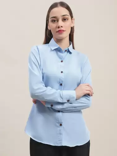Women Formal Crepe Shirt - image 2