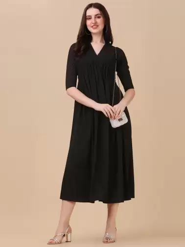 A-Line Midi Dress - image 2